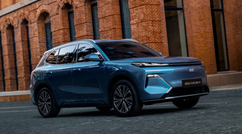 Geely EX5 EM-R: новый гибридный кроссовер готовят для России